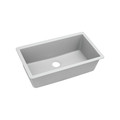 Elkay ELGRU13322WH0 Quartz Undermount 33 in. x 18-7/16 in. Single Bowl Sink (White) image number 0