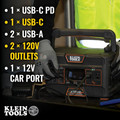 Klein Tools KTB500 120V Lithium-Ion 500 Watt Corded/Cordless Portable Power Station image number 5