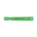 New Arrivals | Universal UNV08862 Chisel Tip Fluorescent Green Ink Green Barrel Desk Highlighters (1 Dozen) image number 1