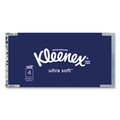 Kleenex 50173 8.75 in. x 4.5 in. 3-Ply Ultra Soft Facial Tissue - White (4/Pack) image number 7