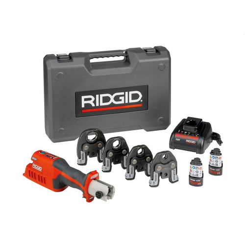 Copper Press Tools | Ridgid 57363 RP 241 Press Tool Kit with 1/2 in. - 1-1/4 in. ProPress Jaws image number 0