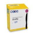 Cutlery | Dixie KM5W540 Grab'N Go Wrapped Cutlery Knives - Black (90-Piece/Pack) image number 0