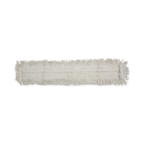 New Arrivals | Boardwalk BWK1648 Disposable 48 in. x 5 in. Cotton/Synthetic Fiber Mop Head - White image number 0