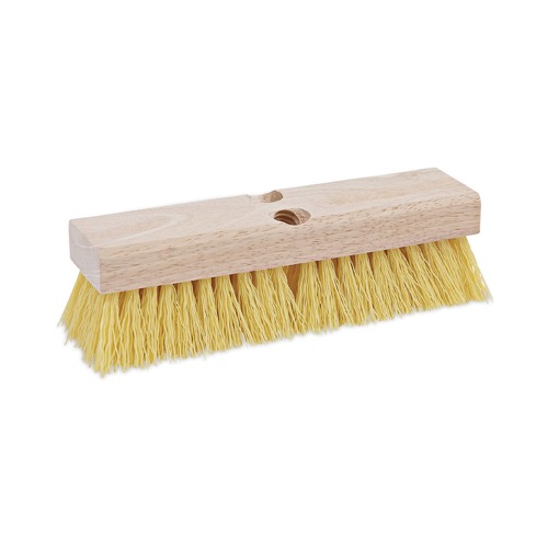 New Arrivals | Boardwalk BWK3310 2 in. Cream Polypropylene Bristle 10 in. Deck Brush Head image number 0