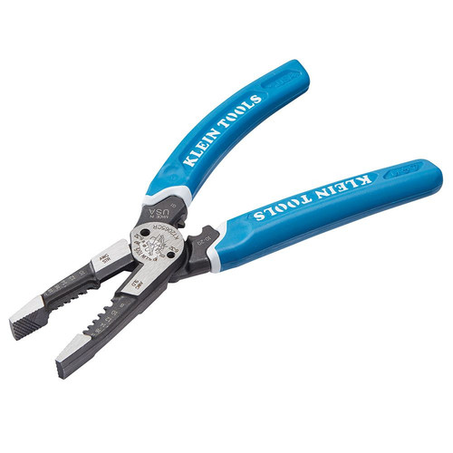Cable and Wire Cutters | Klein Tools K12065CR Klein-Kurve 8-20 AWG Heavy-Duty Wire Stripper or Cutter or Crimper Multi Tool image number 0