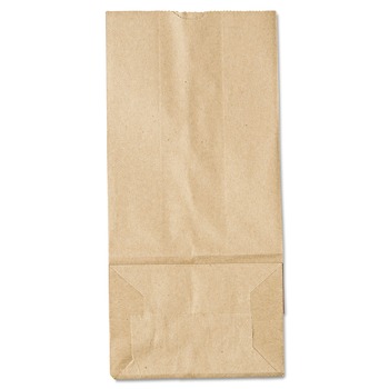 General 18405 Grocery Paper Bags, 35 Lbs Capacity, #5, 5.25-inw X 3.44-ind X 10.94-inh, Kraft, 500 Bags