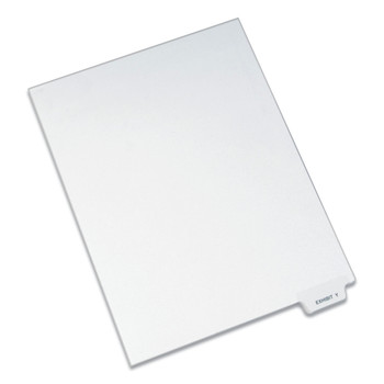 Avery 12398 11 in. x 8.5 in. 26 Tab Letter Y Legal Bottom Tab Index Dividers - White (25-Piece/Pack)