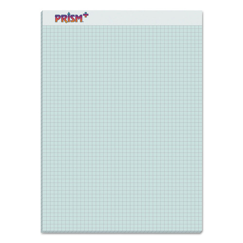 TOPS 76581 Prism Quadrille Perforated Pads, 5 Sq/in Quadrille Rule, 8.5 X 11.75, Blue, 50 Sheets, 12/pack image number 0