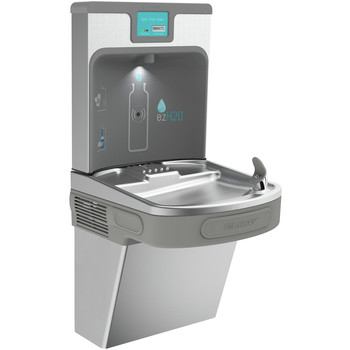 Elkay LZS8WSSP Enhanced EZH2O Bottle Filling Station and Single ADA Cooler, Filtered/8 GPH (Stainless)