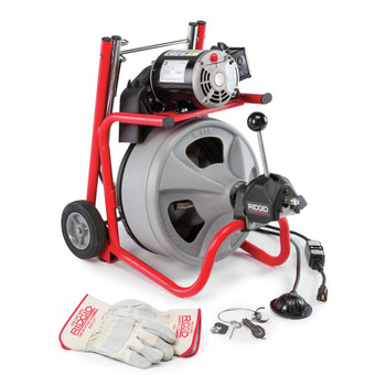 DRAIN CLEANING | Ridgid K-400 AF w/C-32 IW 3/8 in. x 75 ft. Autofeed Wheeled Drum Machine