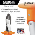 Klein Tools 1005-INS Insulated Cutting and Crimping Tool image number 1
