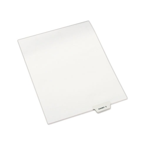 New Arrivals | Avery 12392 Preprinted Legal Exhibit 'S' Label Bottom Tab Dividers (25-Piece/Pack) image number 0