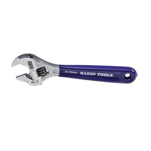 Adjustable Wrenches | Klein Tools D86932 4 in. Slim Jaw Adjustable Wrench image number 0