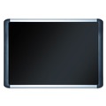 MasterVision MVI050301 MVI Series 36 in. x 48 in. Soft-Touch Bulletin Board - Black/Silver image number 1