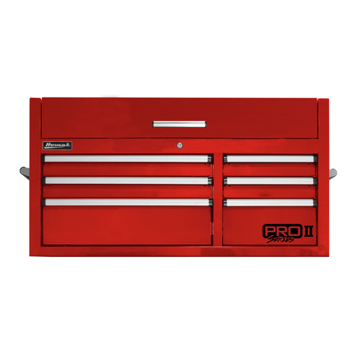 Homak RD02041062 41 in. Pro 2 6-Drawer Top Chest (Red) image number 0