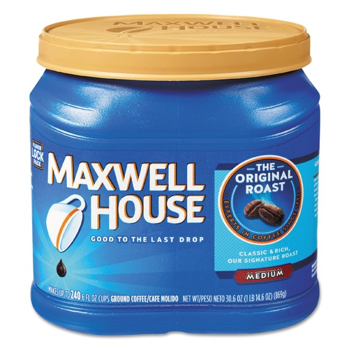 Maxwell House GEN04648 30.6 oz. Canister Regular Ground Coffee image number 0