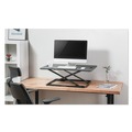 Alera AE1SPLR AdaptivErgo 31.33 in. x 21.63 in. x 1.5 in. - 16 in. Ultra-Slim Sit-Stand Desk - Black image number 4