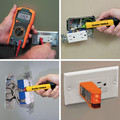 Voltage Testers | Klein Tools 69149P Digital Multimeter, Noncontact Voltage Tester and Electrical Outlet Test Kit image number 10