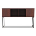 Office Desks & Workstations | Alera ALELSHH60MC Open Office Desk Series 60 in. x 15 in. x 36.5 in. Hutch - Medium Cherry image number 1