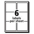  | Avery 05664 Easy Peel 3.33 in. x 4 in. Shipping Labels with Sure Feed - Matte Clear (6-Piece/Sheet, 50 Sheets/Box) image number 4