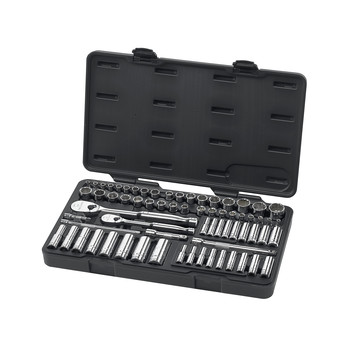 GearWrench 83000 68-Piece SAE/Metric 1/4 in. & 3/8 in. Drive 6 & 12 Point Socket and Wrench Set