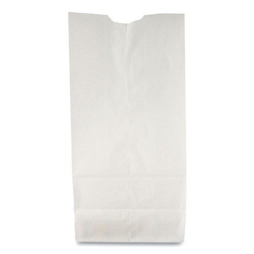 General 51030 35 lbs. 6.31 in. x 4.19 in. x 13.38 in. #10 Grocery Paper Bags - White (500/Bundle) image number 0