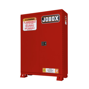 JOBSITE STORAGE | JOBOX 1-859610 90 Gallon Heavy-Duty Safety Cabinet (Red)