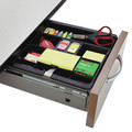 Post-it C-71 Recycled Plastic Desk Drawer Organizer Tray, Plastic, Black image number 3