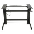 WorkFit by Ergotron 24-388-009 WorkFit-B 88 lbs. Capacity 42 in. x 26 in. x 32 - 51.5 in. Sit-Stand Base - Black image number 0