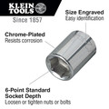 Sockets | Klein Tools 65607 1/4 in. Drive 7/16 in. Standard 6-Point Socket image number 4