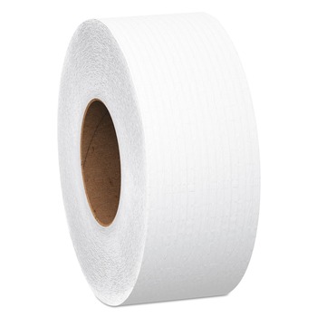Scott 7827 Essential 2-Ply 3.25 in. Core 3.55 in. x 2000 ft. Extra Long Jumbo Roll Toilet Paper - White (6 Rolls/Carton)