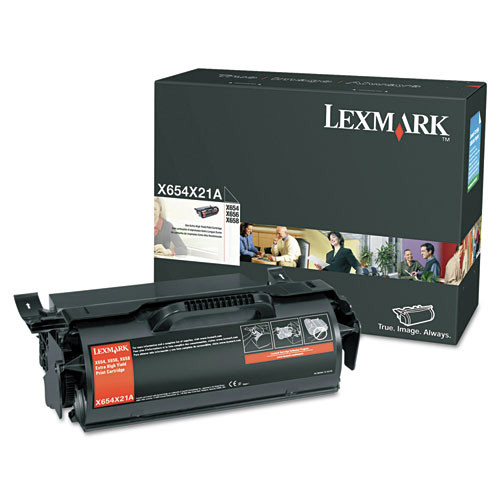Lexmark X654X21A 36000 Page-Yield X654X21A Extra High-Yield Toner - Black image number 0
