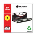 Innovera IVRE312A 1000 Page-Yield Remanufactured Replacement for HP 126A Toner - Yellow image number 1
