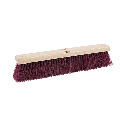 Brooms | Boardwalk BWK20318 Heavy Duty Maroon Polypropylene Bristle 18 in. Floor Brush Head image number 0