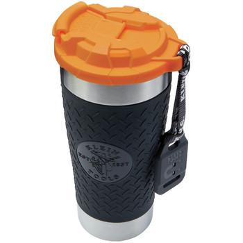 CLOTHING AND GEAR | Klein Tools 55580 Tradesman 20 oz. Stainless Steel Tumbler with Flip-top Lid
