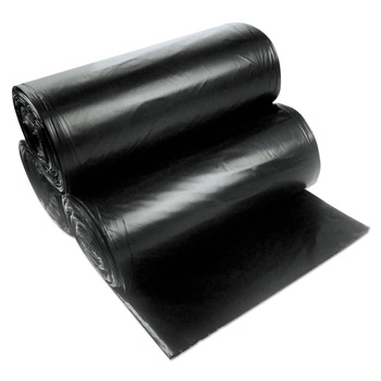 AccuFit H5645PK R01 Linear Low Density 23 Gallon 23 in. x 45 in. Accufit Stock Can Liners - Black (200-Piece/Carton)