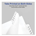 New Arrivals | Avery 82194 11 in. x 8.5 in. 25-Tab 276-300 Tab Titles Preprinted Legal Exhibit Side Tab Allstate Style Index Dividers - White (1-Set) image number 2