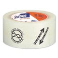 Duck 242762 Heavy Duty 2.08 in. x 110 Yards Folded Edge Packing Tape Rolls - Clear (6-Piece/Pack) image number 2
