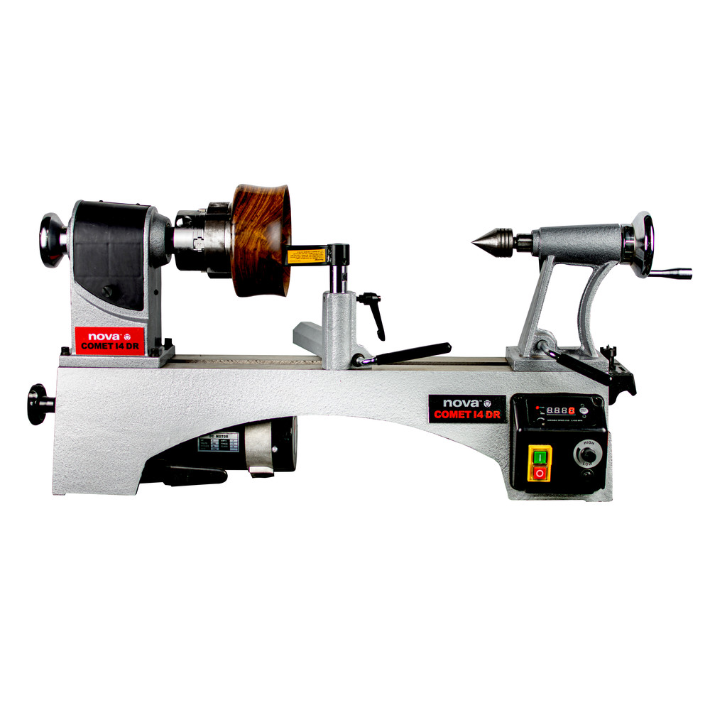 NOVA 46902 Comet 14DR Variable Speed 14 in. Midi Lathe Bundle Tyler Tool