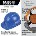 Klein Tools 60248 Non-Vented Cap Style Hard Hat - Blue image number 1