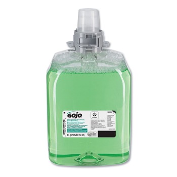GOJO Industries 5263-02 Green Certified Foam Hair & Body Wash, Cucumber Melon, 2000 mL Refill (2/Carton)