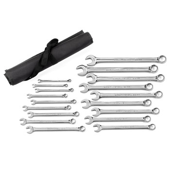 GearWrench 81920 18-Piece Long Pattern Combination Metric Non-Ratcheting Wrench Set
