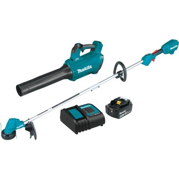 OUTDOOR POWER COMBO KITS | Makita XT287SM1 18V LXT Brushless Lithium-Ion 13 in. Cordless String Trimmer/ Blower Combo Kit (4 Ah)