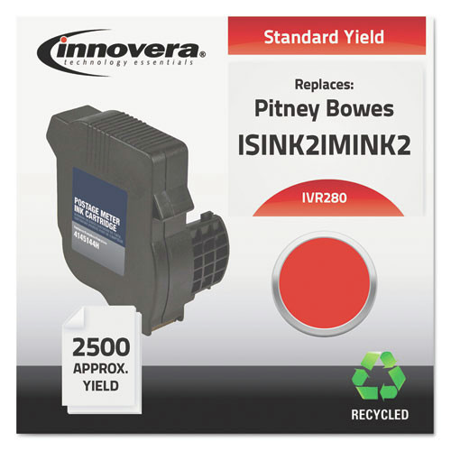 Innovera IVR280 2500 Page-Yield, Replacement for Neopost IM-280 (ISINK2IMINK2), Remanufactured Postage Meter Ink - Red image number 0