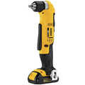 Dewalt DCD740C1 20V MAX Lithium-Ion Compact 3/8 in. Cordless Right Angle Drill Kit (1.5 Ah) image number 1