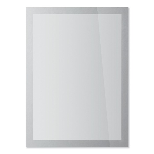 Durable 400023 DURAFRAME SUN 8.5 in. x 11 in. Sign Holder - Silver (2-Piece/Pack) image number 0