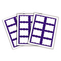 C-Line 92365 3.38 in. x 2.33 in. Laser Printer Name Badges - White/Blue (200/Box) image number 1