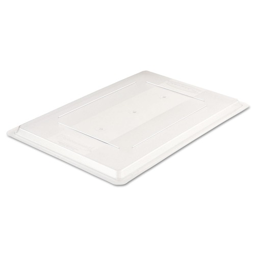 Cleaning and Sanitation Storage and Carts | Rubbermaid Commercial FG330200CLR 26 in. x 18 in. Food/Tote Box Lids - Clear image number 0