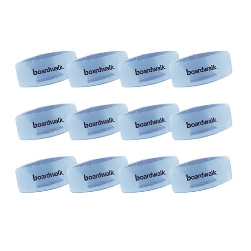 Odor Control | Boardwalk BWKCLIPCBL Bowl Clips - Cotton Blossom, Blue (12-Piece/Box) image number 0