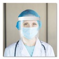 Deflecto PFMD100F 13 in. x 10 in. One Size Fits All Disposable Face Shield - Clear (100/Carton) image number 9